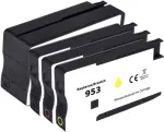 Renkforce tindikomplekt, asendab HP 953 (6ZC69AE), &uuml;hilduv komplekt must, ts&uuml;aan, magenta, kollane RF-I-HP953BKCMY4PK RF-5718854 (RF-5718854)