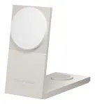 Juhtmevaba laadija Native Union Rise 3‑In‑1 Qi2 &mdash; USB, 2 m kaabel, helehall (liivakivi)