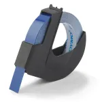 DYMO Authentic reljeeflindi kassett | 9 mm x 3 m rull | Valge tr&uuml;kis sinisel | Isekleepuv | reljeefsete m&auml;rgistajate jaoks | 1 tk