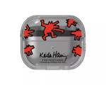 Samsung Keith Haring Slickback Clear &uuml;mbris Galaxy Buds3 Pro k&otilde;rvaklappidele, GP-FPR630SBARW