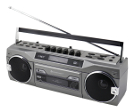 Kaasaskantav kassetim&auml;ngija Soundmaster SRR80TI DAB+ ja FM-iga, LCD-ekraan, 3 W RMS, 3,5 mm k&otilde;rvaklapid, aku/230V