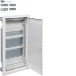 HAGER Plastic PT Multimedia Switchboard 2x Plate 1x TH35 IP30 630.5x348x94.5 Door Vented White Volta
