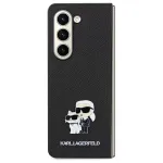 Karl Lagerfeld KLHCSA35SAKCNPK A35 A356 Hardcase Black Saffiano Karl & Choupette Pin for Samsung Galaxy A35 5G