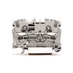WAGO 2004-1201 L&auml;biv klemmliist, 2-juhiline, 800 V, 32 A, hall, 6,2 mm laius, CAGE CLAMP