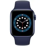 Apple Watch Series 6 GPS, 44mm Aluminium Case with Sport Band Deep Navy