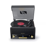 Muse MT-112 W plaadim&auml;ngija mikros&uuml;steem CD, USB, Bluetoothi, FM-raadio ja 33/45/78 p/min-ga, pruun