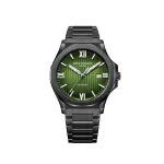 EMILE CHOURIET meeste automaatne kronograaf-kell 41mm must sihverplaat mustast nahast rihm 081172GHHE8H