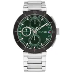 Tommy Hilfiger meeste kvartsanaloogkell 1792117 44 mm roostevaba teras sinine sihverplaat h&otilde;bedase tooniga rihm