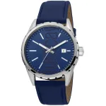 JUST CAVALLI MAN JC1G082L0095 42mm kvartsanaloogkell sinise sihverplaadiga ja nahkrihmaga