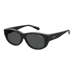 Polaroid Ancillaries PLD9020S08A Unisex laste p&auml;ikeseprillid - must raam, hallid polariseeritud klaasid