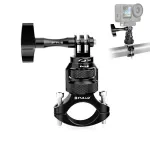 PULUZ PU796B 360&deg; k&auml;epideme kinnitus mootorrattale/jalgrattale GoPro SJCAM Xiaomi DJI jaoks
