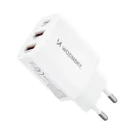 Wozinsky CWCUCW 30W USB-C / 2 x USB-A seinadapter - valge
