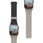 Urban Armor Gear Pathfinder silikoonrihm Apple Watch jaoks, must/titaan