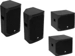 OMNITRONIC PA komplekt AZX Passive M - 2x 10 inch passiivsed PA k&otilde;larid, 150W RMS/300W tippv&otilde;imsus iga&uuml;ks, 8 oomi, vineer, must 20000528