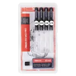 ARISTO mg1 pro Basic rapidograafide komplekt, 4 tu&scaron;ipliiatsit 0,25 / 0,35 / 0,50 / 0,70 mm, 5 osa (AR64400)