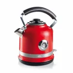 Ariete 2854 Moderna elektriline veekeetja, 2000 W, 1,7 L mahutavus, 360&deg; juhtmevaba, automaatne v&auml;ljal&uuml;litus, eemaldatav filter, n&auml;htav veetase, termomeeter, punane