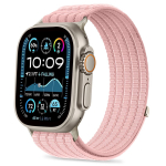 Tech-Protect Nylon Sport rihm Apple Watch 44/45/46/49 mm jaoks, heleroosa