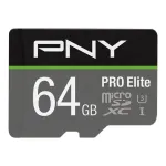 PNY Micro-sd Pro Elite 64GB Class 10 Uhs-i U3 A1 V30 Sd Adapter