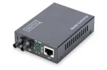 DIGITUS DN-82110-1 Gigabit meediakonverter, mitmerežiimiline 10/100/1000Base-T &ndash; 1000Base-SX, RJ45 &ndash; ST, 850 nm, kuni 0,5 km