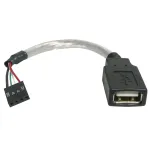 StarTech.com 6-tolline USB 2.0 kaabel - USB A emane USB emaplaadi 4 kontaktiga p&auml;isesse F/F