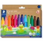 Viltpliiatsid Staedtler Noris junior Jumbo &mdash; 12 tk, paksud pestavad otsad lastele