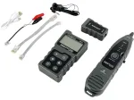 UTP/STP kaablitester A-LAN NI057 PoE tuvastuse, kaabli pikkuse m&otilde;&otilde;tmise, RJ-45 toe, LCD ja LED indikaatoritega