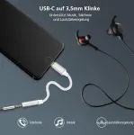 Adapterkaabel helos USB 3.1 USB-C kuni 3,5 mm, mudel 288381, h&otilde;bedane