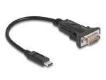 DeLOCK Adapter USB USB-C to RS-232 D-Sub 9 pin male 0.25 m