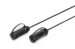 Digitus AK-330130-100-S 4K HDMI AOC soomustatud kaabel kaitsekattega, isane/isane, IP68, 10 m, must