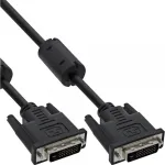 InLine DVI-D-kaabel 24+1 isane/isane Dual Link 2 ferriits&uuml;damikku 3 m