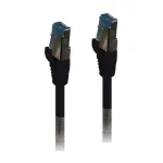 Paigalduskaabel RJ45 - CAT6A 500Mhz - 0,15m - must - S-STP(S/FTP) - TPE/LSZH(Superflex) - AWG26 - Syner