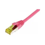 patch-kaabel RJ45, CAT6A 500Mhz, 0,15m, magenta, S-STP(S/FTP), TPE/LSZH(Ultraflex), AWG26, Cat.7 toorkabliga, Synergy 21 (S217698)