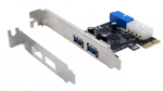 EXSYS EX-11049 sisemine USB 3.2 Gen 1 PCIe adapter Must H&otilde;bedane