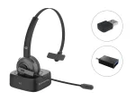 Conceptronic POLONA juhtmevaba Bluetooth-peakomplekt laadimisaluse ja Bluetooth-USB-heliadapteriga