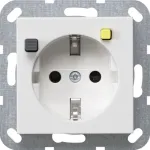 Pistikupesa t&uuml;&uuml;p F Gira 2677 03 &mdash; 230 V, 16 A, valge