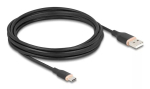 DeLOCK USB-kaabel USB 2.0 4m USB A USB C Must 81228