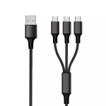 USB-kaabel 2GO 797156 1,5 m USB B 3 x USB C Must