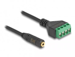 DeLOCK 66295 heliadapterkaabel, 3,5 mm 4-pin pesa klemmplokile, 20 cm