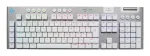 Logitech G G915 X LIGHTSPEED 920-012688 juhtmevaba mehaaniline m&auml;ngu klaviatuur, t&auml;ism&otilde;&otilde;dus, LIGHTSYNC RGB, Bluetooth/2,4 GHz/USB-C, valge