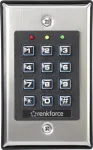 Elektrooniline koodlukk Renkforce 1582597 pindpaigaldusega s&uuml;vistatav valgustatud klaviatuuriga juurdep&auml;&auml;sukontrolliks