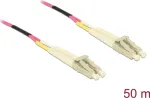 V&otilde;rgukaabel DELOCK LWL-kaabel LC Duplex&ndash;LC Duplex Multimode OM4 50 m kollane