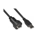 Good Connections Industrial Plug S4 USB 2.0 kaabel, USB-A &ndash; USB-A, 1 m (IC04-U201)