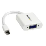 StarTech.com Mini DisplayPort&ndash;VGA-adapter &ndash; aktiivne Mini-DP&ndash;VGA-muundur &ndash; 1080p-video &ndash; mDP v&otilde;i Thunderbolt 1/2 Mac/PC VGA-kuvarile/projektorile/ekraanile &ndash; mDP 1.2&ndash;VGA-dongel &ndash; valge