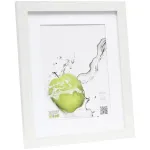 Deknudt S66KF1 P1 20x25 Wood White Photo Frame with Passepartout