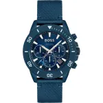 HUGO BOSS meeste k&auml;ekell 1513919 46 mm roostevabast terasest korpus must silikoonrihm kronograaf kvarts