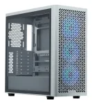 PC-korpus Cooler Master Elite 502 Midi Tower valge &mdash; ATX, 3x 120 mm ees, 120 mm taga, toiteplokk all, toetab 2.5 tolli/3.5 tolli kettaid
