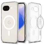 Spigen Ultra Hybrid MagFit &uuml;mbris Google Pixel 10a, MagSafe-&uuml;hilduv, Clear White (ACS11276)