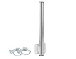 ROBSON C-400 Balcony Railing Mount for Satellite Dishes and Antennas, 400 mm Offset, Silver