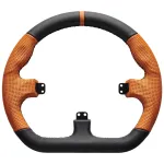 Asetek SimSports GT Rim Closed D nahast oranž simracing rooliratas