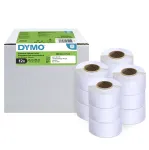 DYMO LabelWriter 2093091 aadresssildid, 28 x 89 mm, 12 rulli &agrave; 130 silti (1560), p&uuml;siv paber, isekleepuvad, valged